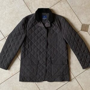 Men’s Faconnable Quilted dark brown jacket